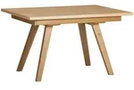 Venda Esstisch, Eiche, Holz, Wildeiche, furniert, rechteckig, eckig, 90x75x130 cm, in