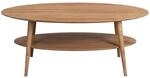 Livetastic Couchtisch Couchtisch, Wildeiche, Holz, Wildeiche, vollmassiv, oval,