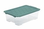 Rotho BOX EVO Safe, Gr&uuml;n, Transparent, Kunststoff, 39.5x18.5x59 cm, Reach, DIN EN