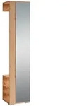 Mid.you Garderobenschrank Ben, Eiche Artisan, Glas, Holzwerkstoff, 40x184x35 cm, FSC