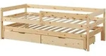 [en.casa] Doppel-Kinderbett, Natur, Holz, Kiefer, 90x200 cm, Kinder- & Jugendzimmer,