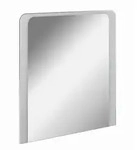Mid.you Spiegel, Silber, Glas, 93x8x93 cm, Badezimmer, Badezimmerspiegel, Beleuchtete