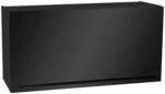 P & B K&uuml;chenoberschrank, Schwarz, Holzwerkstoff, 1 F&auml;cher, 100x50x34.6 cm,