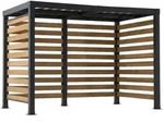 Modante Pavillon, Metall, Zeder, 313x223x191 cm, wetterbest&auml;ndig, Sonnen- &