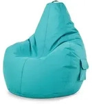 Green Bean Sitzsack, Hellblau, Textil, F&uuml;llung: Styroporkugeln, Oval, 70x90x80...
