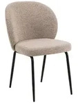 P & B Stuhl, Beige, Textil, rund, 52x82x57.5 cm, Esszimmer, St&uuml;hle,
