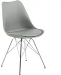 Carryhome Stuhl, Grau, Kunststoff, Rundrohr, 48.5x85.5x54 cm, Reach,...