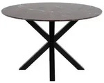 Mid.you Esstisch, Braun, Stein, rund, 120x75x120 cm, Esszimmer, Tische, Esstische,