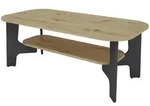 Mid.you Couchtisch, Graphit, Eiche Artisan, Holzwerkstoff, rechteckig, Wange,