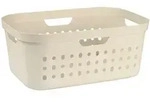 Rotho W&auml;schekorb Jona, Wei&szlig;, Kunststoff, 39 L, rechteckig, 38.5x23.3x56.6 cm,