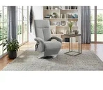 Sit & More Relaxsessel Tycoon V, Hellgrau, Metall, 74x112x82 cm, Goldenes M, Made in