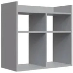 Livetastic Schuhregal Bogota, Wei&szlig;, Holzwerkstoff, 75.6x72x35.6 cm, Garderobe,