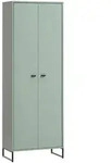 Mid.you Schuhschrank, Gr&uuml;n, Metall, 60.2x169.7x33.5 cm, Beim&ouml;bel erh&auml;ltlich,