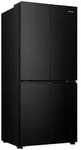 Hisense French-Door, Schwarz, 2 Schublade(n) Schubladen, 79.4x178.5x69.8 cm,