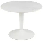 Livetastic Beistelltisch, Wei&szlig;, Keramik, rund, S&auml;ule, 45 cm, Wohnzimmer,