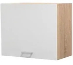 P & B K&uuml;chenoberschrank Andy, Wei&szlig;, Sonoma Eiche, Holzwerkstoff, 1 F&auml;cher,