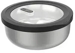 Gefu Frischhaltedose Provido, Schwarz, Transparent, Metall, Kunststoff, 1000 L, 7.5