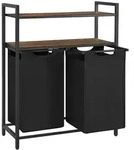 Calicosy W&auml;schebeh&auml;lter, Schwarz, Holzwerkstoff, 33x92x99.5 cm, Ordnen &