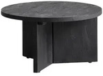 Livetastic Couchtisch, Schwarz, Holz, Mangoholz, massiv, rund, eckig, 60x33x60...
