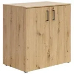 Milino Kommode, Eiche Artisan, Kunststoff, 2 F&auml;cher, 80x83x52 cm, FSC Mix,