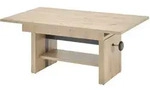 Mid.you Couchtisch, Eiche Artisan, Holzwerkstoff, Wange, 65x48-63x110-150 cm,