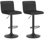 CLP Barhocker, Schwarz, Metall, 41x87x49 cm, Esszimmer, Barm&ouml;bel, Barhocker