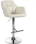 CLP Barhocker, Creme, Textil, 57x97x59 cm, Esszimmer, Barm&ouml;bel, Barhocker
