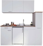Respekta K&uuml;chenblock Singlek&uuml;chen, Wei&szlig;, Holzwerkstoff, 1 Schublade(n),1