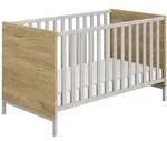 Paidi Gitterbett, Eiche, Hellgrau, Holzwerkstoff, 85.2x76.6x144.6 cm, Blauer Engel,