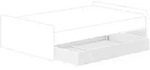 Paidi Bettkasten Little Flo, Wei&szlig;, Holzwerkstoff, 150x20x95.2 cm, Blauer Engel,