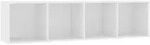 vidaXL B&uuml;cherregal/Tv-Schrank, Wei&szlig;, Holzwerkstoff, 30x36x143 cm, Wohnzimmer,