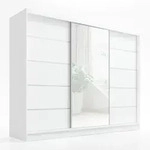 A&J M&ouml;belLand Schwebet&uuml;renschrank, Wei&szlig;, Holzwerkstoff, 200x215x60 cm,