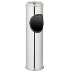 Relaxdays Standaschenbecher, Silber, Metall, Kunststoff, Essen & Trinken,