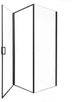 Home Deluxe Duschkabine, Schwarz, Metall, 90 cm, Badezimmer, Baden & Duschen,