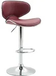 CLP Barhocker, Bordeaux, Metall, 46x88x49 cm, Esszimmer, Barm&ouml;bel, Barhocker