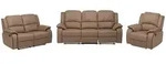 Vente-Unique Couchgarnitur, Taupe, Textil, Uni, 6-Sitzer, 210x99x96 cm,...