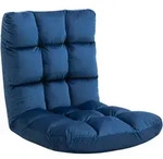Homcom Bodenstuhl, Blau, Metall, 71x53.5x55 cm, Wohnzimmer, Sessel, Polstersessel