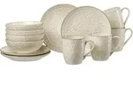 Ritzenhoff Breker Fr&uuml;hst&uuml;cksservice Omara, Creme, Keramik, 12-teilig, 25x20x36 cm,