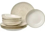 Ritzenhoff Breker Tafelservice Omara, Creme, Keramik, 8-teilig, 29x23x30 cm, Essen &