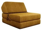 Mirjan24 Klappsofa, Braun, Textil, Rechteckig, 73x58x90 cm, Wohnzimmer, Sofas &