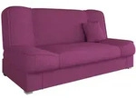 Mirjan24 Schlafsofa, Violett, Kunststoff, Kiefer, 3-Sitzer, Rechteckig, 175x80x80 cm,