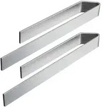 Designfabrik Hamburg Handtuchhalter, Silber, Metall, Rechteckig, 40x4x6 cm,