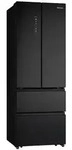 Hisense French-Door, Schwarz, Metall, 2 Schublade(n),2 Schublade(n) Schubladen,