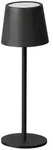 Akku-Tischleuchte Roxi, Schwarz, Metall, 27.5 cm, tragbar, aufladbar &uuml;ber Usb,