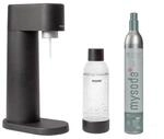 mysoda Wassersprudler Woody Black, Schwarz, Kunststoff, Naturmaterialien,...