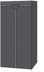Boxxx Stoffschrank, Grau, Metall, Textil, 1 F&auml;cher, 75x160x45 cm, Schlafzimmer,