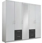 Mid.you Dreht&uuml;renschrank Wimex Freiburg, Graphit, Wei&szlig;, Glas, Holzwerkstoff, 3