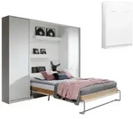 QMM TraumM&ouml;bel Schrankbett, Wei&szlig;, Holzwerkstoff, 140x200 cm, Schlafzimmer,...