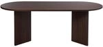 Selsey Esstisch, Nussbaum, Holzwerkstoff, 6-Sitzer, Oval,Oval, 90x75x204 cm,