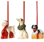 Villeroy & Boch Christbaumanh&auml;nger, Mehrfarbig, Keramik, Hund, 5x5x7.50 cm,